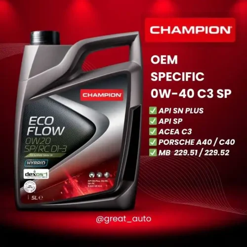 CHAMPION 0W-40 C3 SP